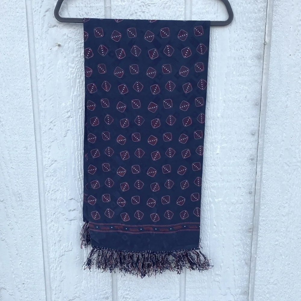1950s Bullock's Men's Fringed Scarf, As-Is
